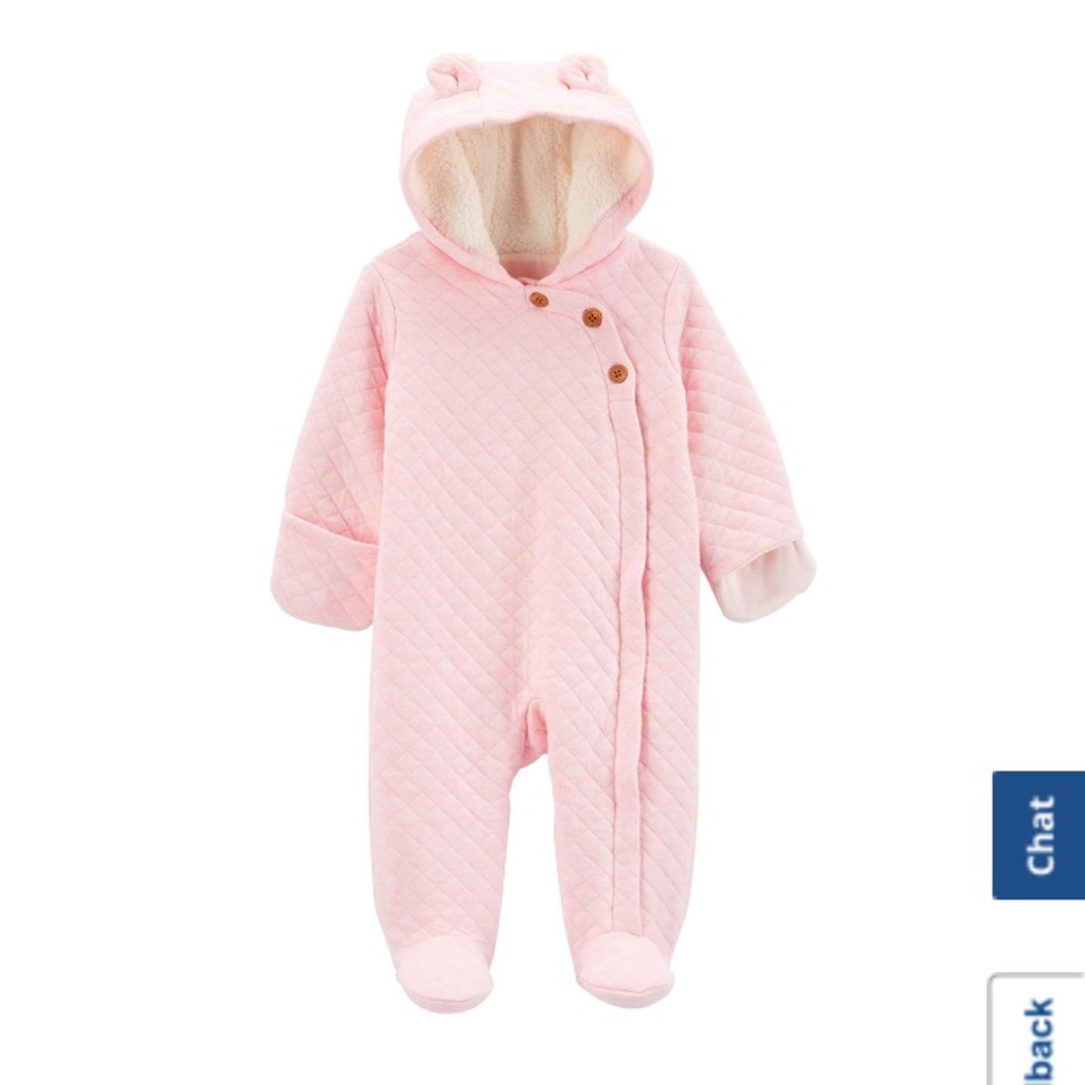 Carter’s Baby Girl Jumpsuit (Fleece) 6m